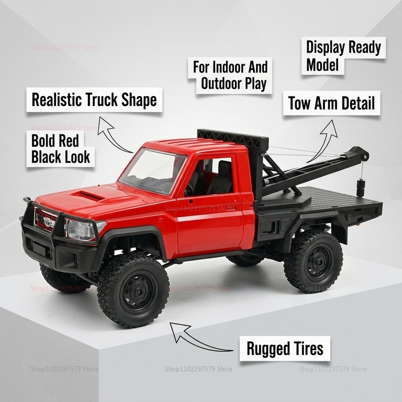 รถบรรทุก RC Rock Crawler 4x4 ร - Dirt Brush Interior บทวิจารณ์และราคา