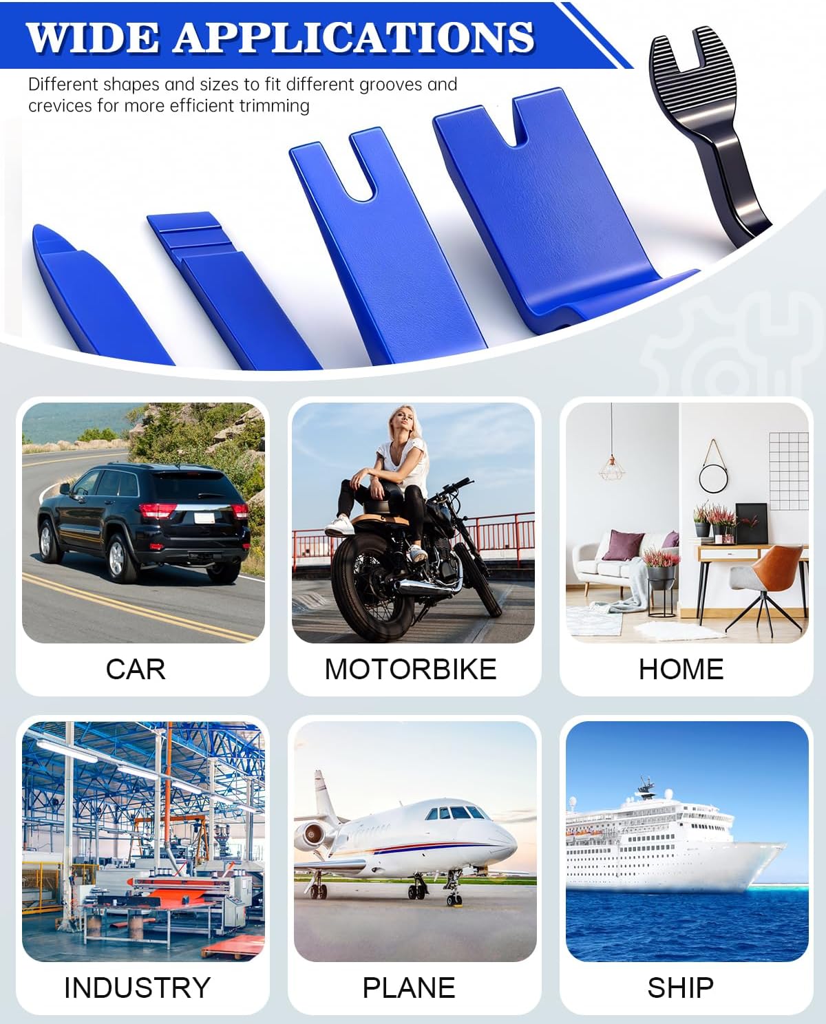 ชุดเครื่องมือช่างรถยนต์ 8 ชิ้น - Trim Restorer Plastic บทวิจารณ์และราคา